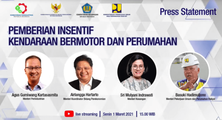 Insentif Kendaraan Bermotor dan Properti untuk Gairahkan Konsumsi dan Percepat Ritme Pemulihan Ekonomi