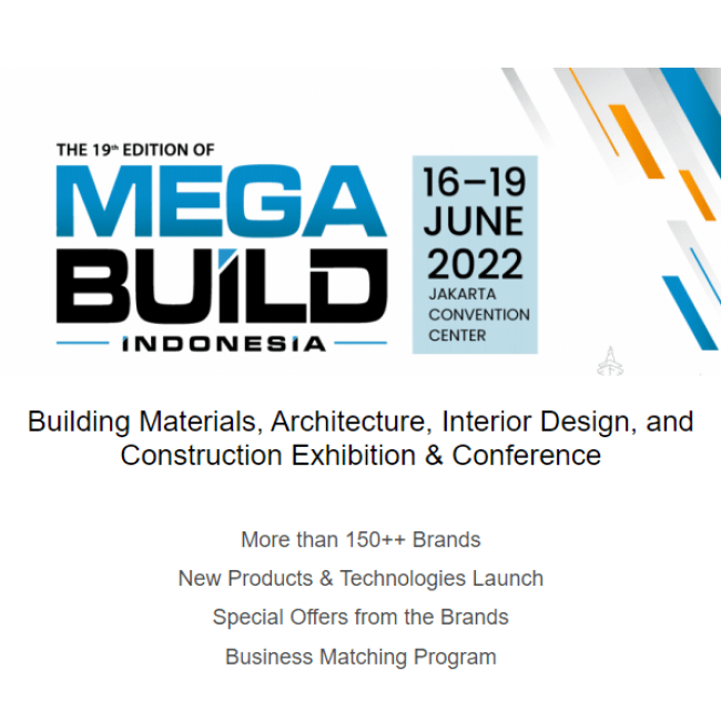 Mega Build Indonesia 2022 &#8211; Building Materials, Design and Architecture